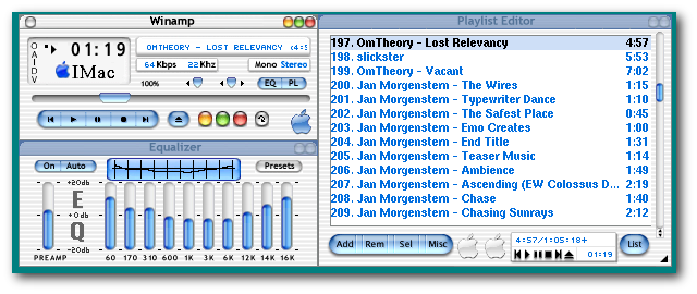 XMMS MP3 Audio Player Screenshot