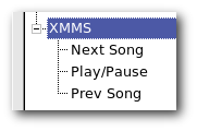 XMMS in KHotkeys