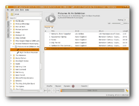 Exaile Media Player Screenshot